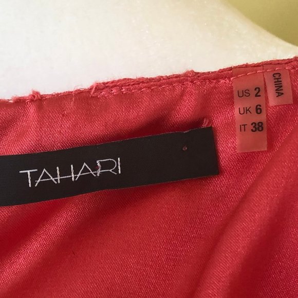 Gorgeous! TAHARI Pink Lace Knee-Length Dress - Picture 8 of 8